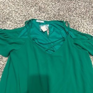 Maurices size large green dress